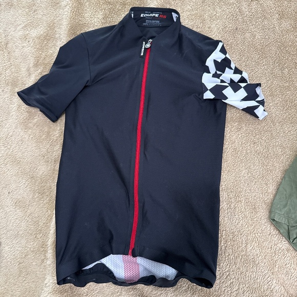 ASSOS men’s cycling, jersey, black and white, small short sleeve zip up - Picture 1 of 5